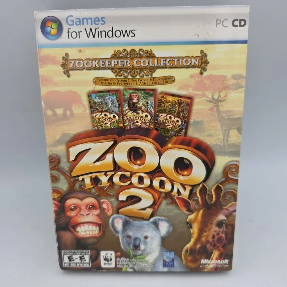 Zoo Tycoon 2: Zookeeper Collection (PC, 2006) Complete With Manual CIB